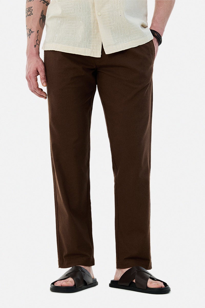 SNITCH Linen Blend Baggy Trousers - Image 1